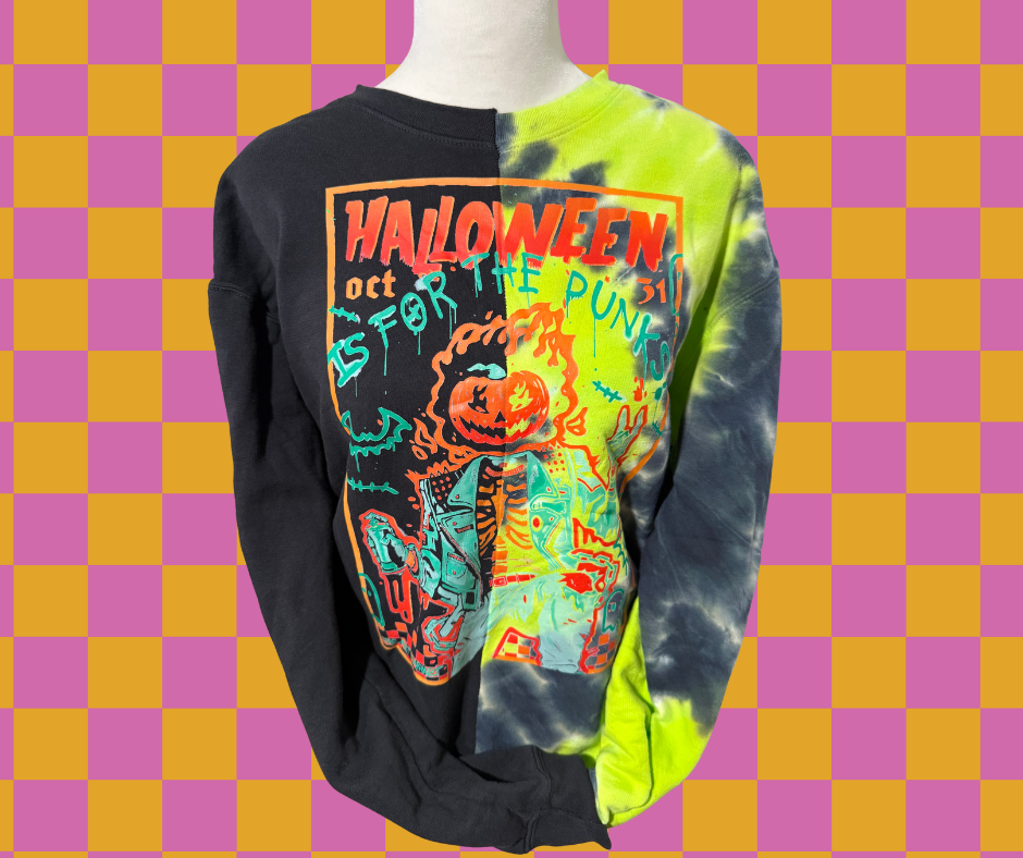 Halloween Is For Punks Split Sweatshirt