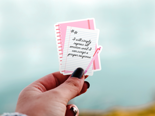 I Will Simply Repress All Emotion