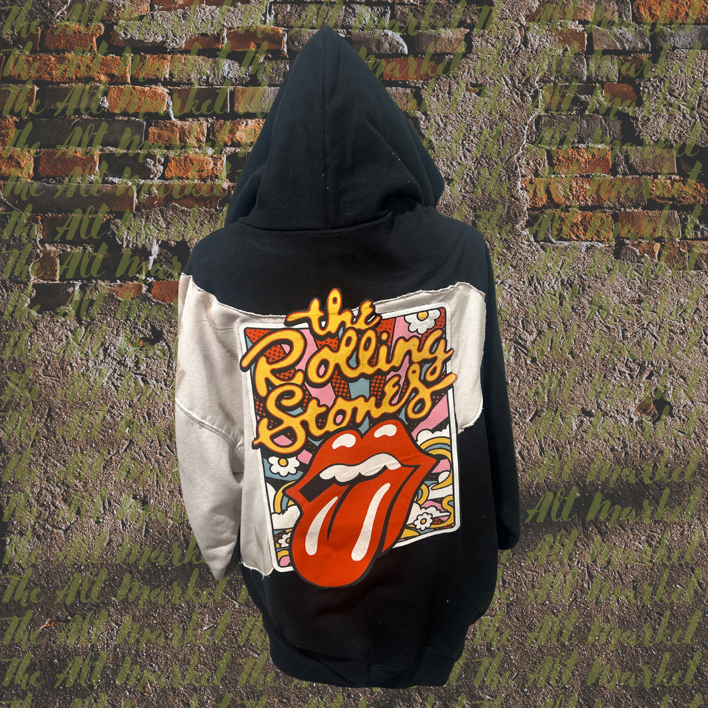 Upcycled Medium Stones Hooded Sweatshirt